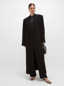 Nouf Long Blazer Abaya - Black