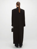 Nouf Long Blazer Abaya - Black