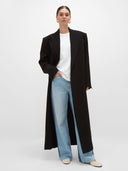 Nouf Long Blazer Abaya - Black
