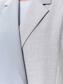 Zelda Blazer - Two-Tone Gray & Light Blue