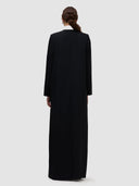 Almaha Long Jacket Abaya - Black
