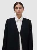 Almaha Long Jacket Abaya - Black