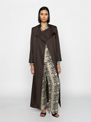 Rana Twill Trench - Dark Brown