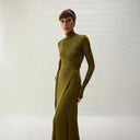Jade Dress - Olive Green
