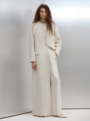 Ohood Long Jacket Abaya - Off White
