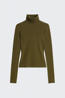 Wei Turtleneck Top - Olive Green