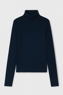 Wei Turtleneck Top - Dark Blue