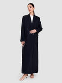 Noura Long Blazer Abaya - Black