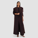 Nouf Long Blazer Abaya - Plum