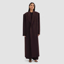 Nouf Long Blazer Abaya - Plum