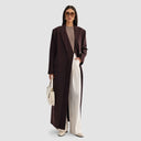 Dana Long Blazer Abaya - Plum