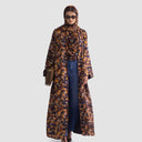 Amber Abstract Floral Reversible Abaya - Limited 10 pieces
