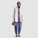 Yasmine Shirt - Off White With Black Grid