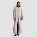 Reem Long Blazer Abaya - Beige