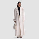 Nouf Long Blazer Abaya - Off-White