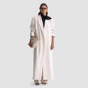 Nouf Long Blazer Abaya - Off-White