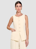 Manel Vest - Soft Yellow
