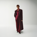 Nouf Long Blazer Abaya - Plum