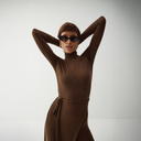 Samira Catsuit - Light Brown
