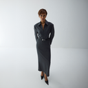 Farida Dress - Dark Grey