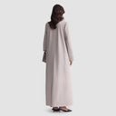 Reem Long Blazer Abaya - Beige