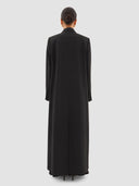 Rawan Long Blazer Abaya - Black