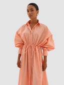 Ratna Shirt Dress - Soft Peach