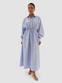 Ratna Shirt Dress - Sky Blue
