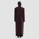Nouf Long Blazer Abaya - Plum