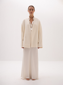 Samah Poncho coat- Off-White