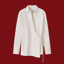 Yasmine Shirt - Off White With Black Grid