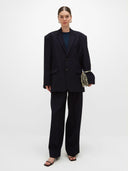 Manny Oversized Blazer - Dark Blue