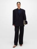 Manny Oversized Blazer - Dark Blue