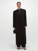 Nouf Long Blazer Abaya - Black