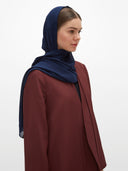 Amara Long Jacket Abaya - Burgundy