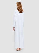 Noura Long Blazer Abaya - Cloud Blue