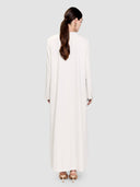 Ohood Long Jacket Abaya - Off White
