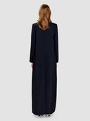 Ohood Long Jacket Abaya - Black