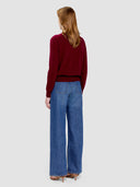 Anastasia Cashmere Jumper - Dark Red