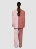 Zelda Blazer - Two-Tone Rosewood & Soft Pink