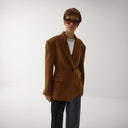 Safia Short Coat - Light Brown