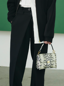 Mini Ounassa Handbag - Embossed Python effect