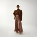 Safia Short Coat - Light Brown