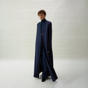 Ella Long Jacket Abaya - Dark Blue