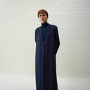 Ella Long Jacket Abaya - Dark Blue