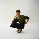 Myo Cashmere Cardigan - Olive Green