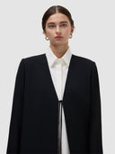Almaha Long Jacket Abaya - Black