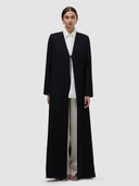 Almaha Long Jacket Abaya - Black