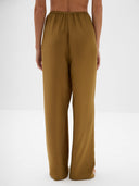 Nazli satin Pants - Olive