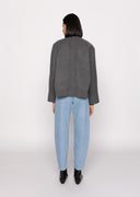 Tamuna Short Coat & Scarf - Gray
